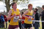 3432 Kyran Hale and Wayne Parker in the Under-17 Mens, McCain Inter Counties Cross Country, Cofton Park, Birmingham.